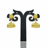 South Indian Gold Plated Umbrella Jumka Earrings
