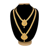 Matte Gold Plated Mango Bridal Jewellery Set