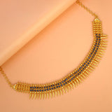 Stunning Gold Plated Jasmine Buds Stone Necklace - K Supreme