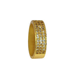 Stunning Round Gold Plated American Diamond Ring - KSupreme