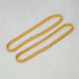 Stylish Gold Plated Curb Link Beaded Anklets - K Supreme