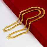 Stylish Gold Plated Men's Cuban Curb Link Chain - K Supreme