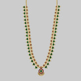 Traditional Kerala Green Palakka Mala Long Haram/Chain