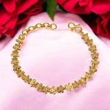 Trendy Gold Plated Floral Bracelet for Ladies - KSupreme