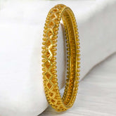 Trendy Gold Plated Spring Design Bangle - K Supreme
