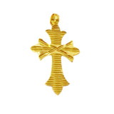 Unisex Gold Plated Designer Cross Pendant