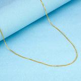 Very Nice Designer Ladies Kilukkam Box Chain on a light blue background, showcasing its gold plated design.