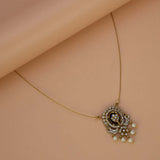 Victorian Invisible Chain CZ Pendant Necklace - K Supreme