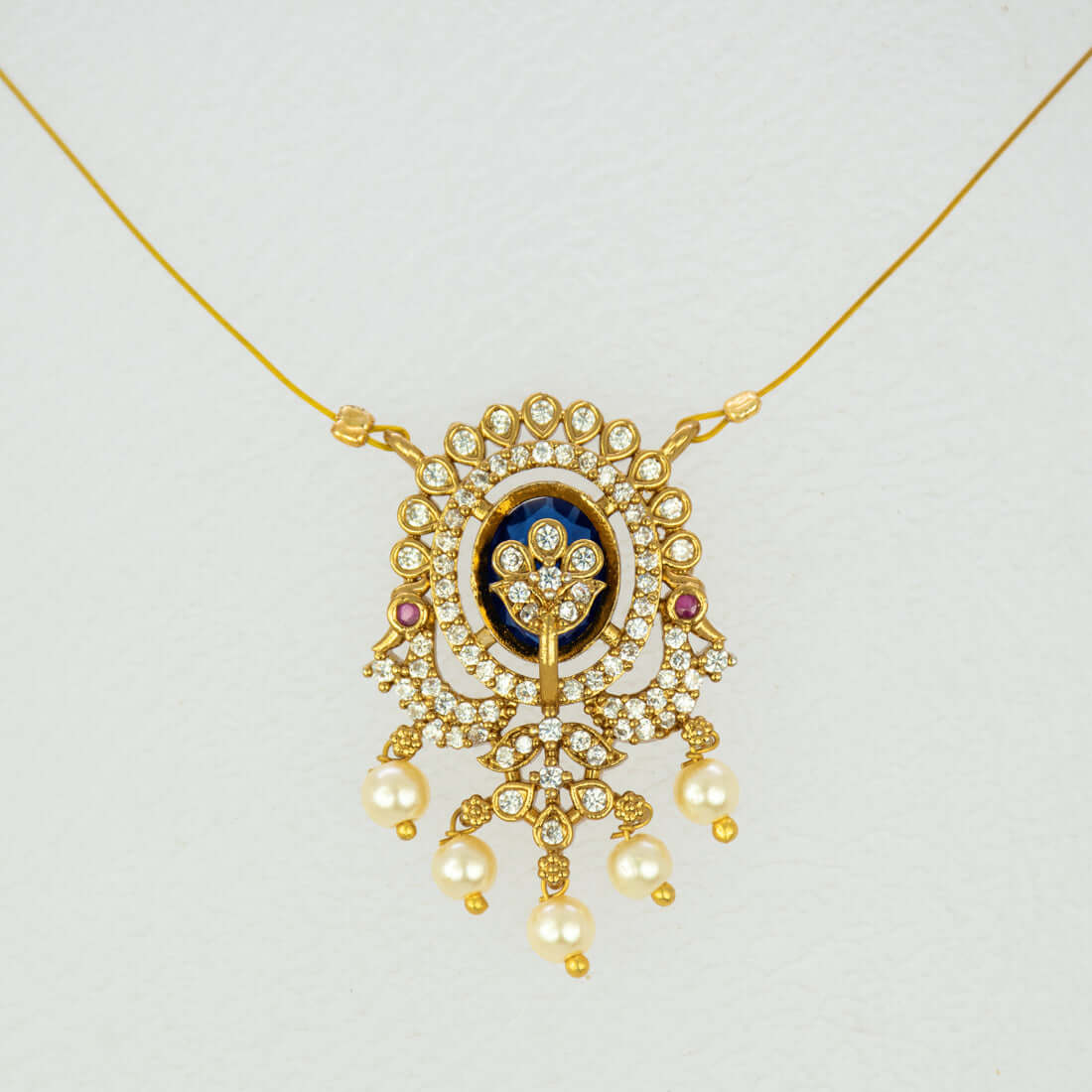 Victorian Invisible Chain CZ Pendant Necklace - K Supreme