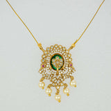 Victorian Invisible Chain CZ Pendant Necklace - K Supreme