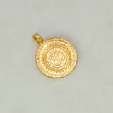 Gold Plated Guruvayoorappan Om Pendant