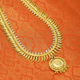 Gold Plated Traditional CZ Pulinakham Necklace