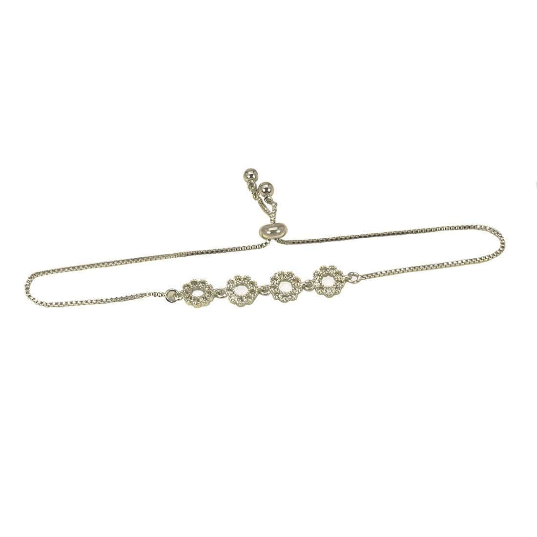 Dazzle Ladies Fancy Cz Stone Bracelet