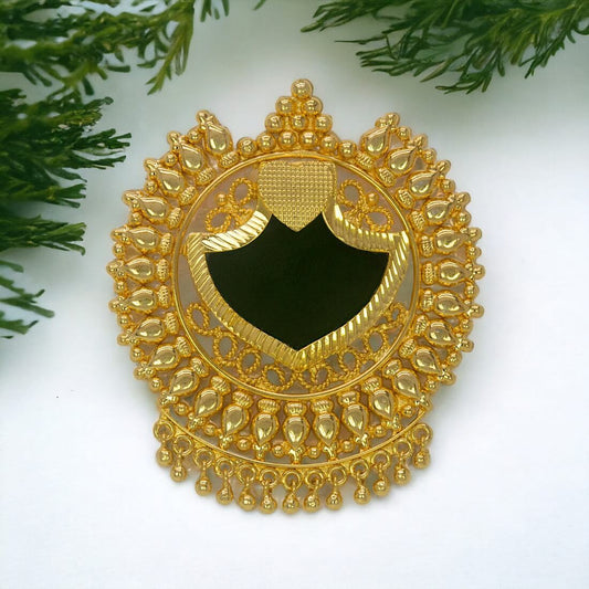 Designer Premium Gold Plated Big Palakka Pendant