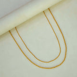 Gold Plated Coir Design Anjali Chain 18"