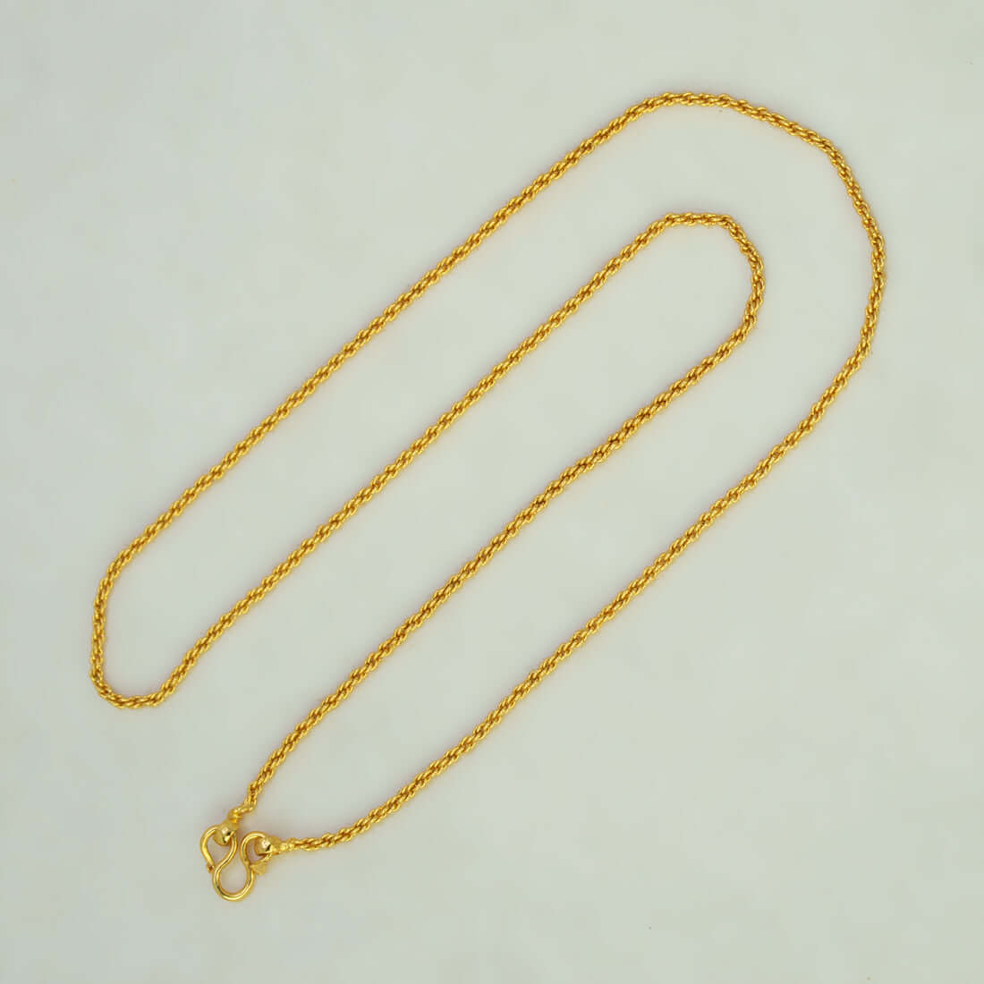 Gold Plated Coir Design Anjali Chain 18"
