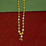 Trendy Gold Plated Two Tone Designer Ball chain Necklace