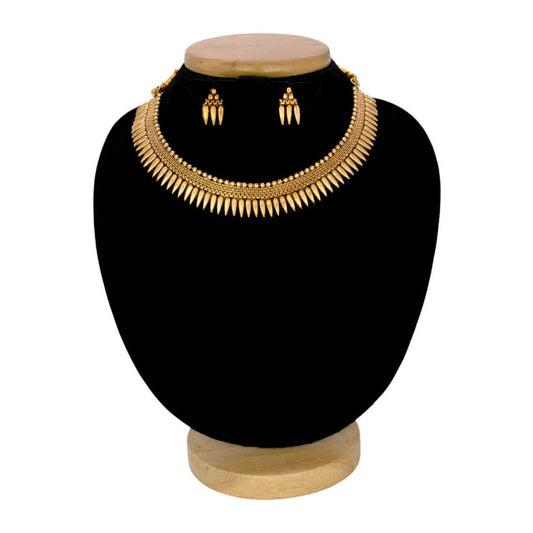 Antique Gold-Plated Jasmine Buds Necklace Set