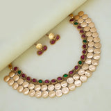 Antique Kemp Stone Lakshmi Kasu Choker Set