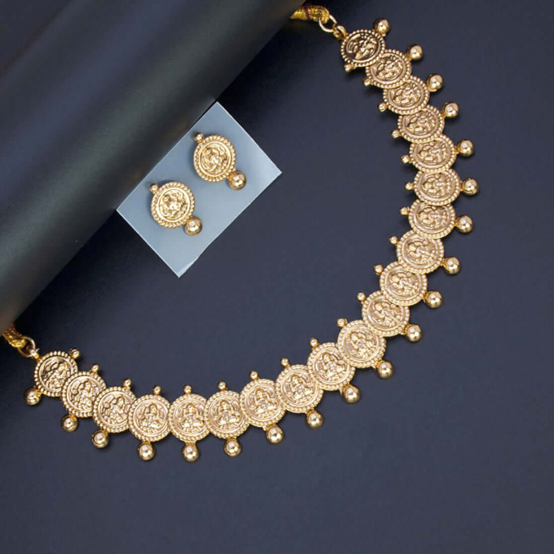 Antique Traditional Lakshmi Kasu Coin Necklace