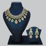 Victorian CZ Pastel Stone Necklace Set