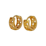 Delicate Gold Plated Huggie Hoop Earrings