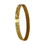 Contemporary Gold Plated Designer Cutting Bangles