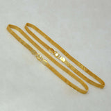 Elegant-Gold-Plated-Flat-Mesh-Anklets