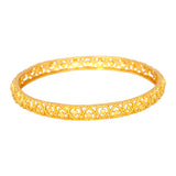 Elegant Gold Plated Heart Designer Medium Bangle