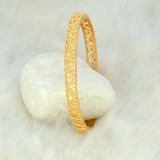 Elegant Gold Plated Heart Designer Medium Bangle