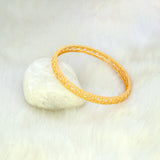 Elegant Gold Plated Heart Designer Medium Bangle