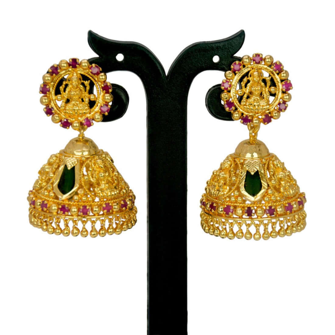 Ethnic Nagapadam Lakshmi Jhumka Earrings