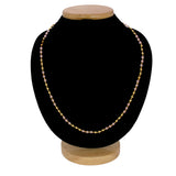 Exquisite Golden Beads Pink Pearl Chain