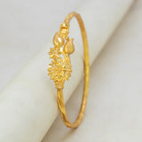 Gold Plated Floral Bouquet Bangle