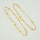 Gold-Plated-Bead-Chain-Anklet