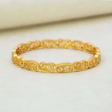 Gold Plated Designer Filigree Bangle for Women
