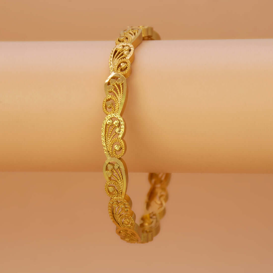 Gold Plated Designer Filigree Bangle for Women