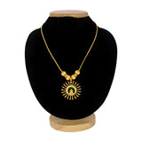 Traditional Gold Plated Lakshmi Pendant Necklace