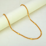 Elegant Gold Plated Mesh Pipe Chain