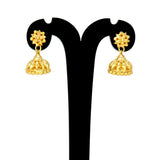 Gold-Plated-Mini-Floral-Jhumka-Earrings-Dmo