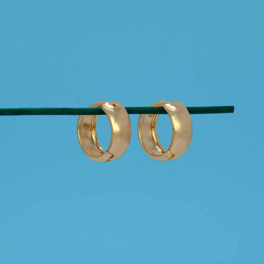 Gold-Plated Minimal Huggie Hoop Earrings