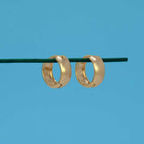 Gold-Plated Minimal Huggie Hoop Earrings