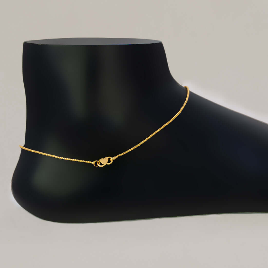 Gold-Plated Simple Snake Chain Kids Anklet