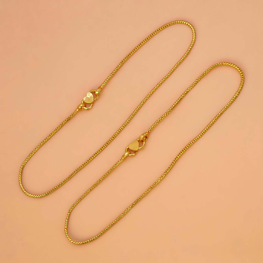 Gold-Plated Simple Snake Chain Kids Anklet