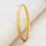 Gold & Rhodium Plated Dual-Tone Bangle