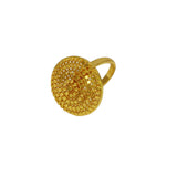 Gorgeous Gold Plated Modern Dome Finger Ring