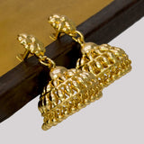 Gold-plated-medium-umbrella-jhumka