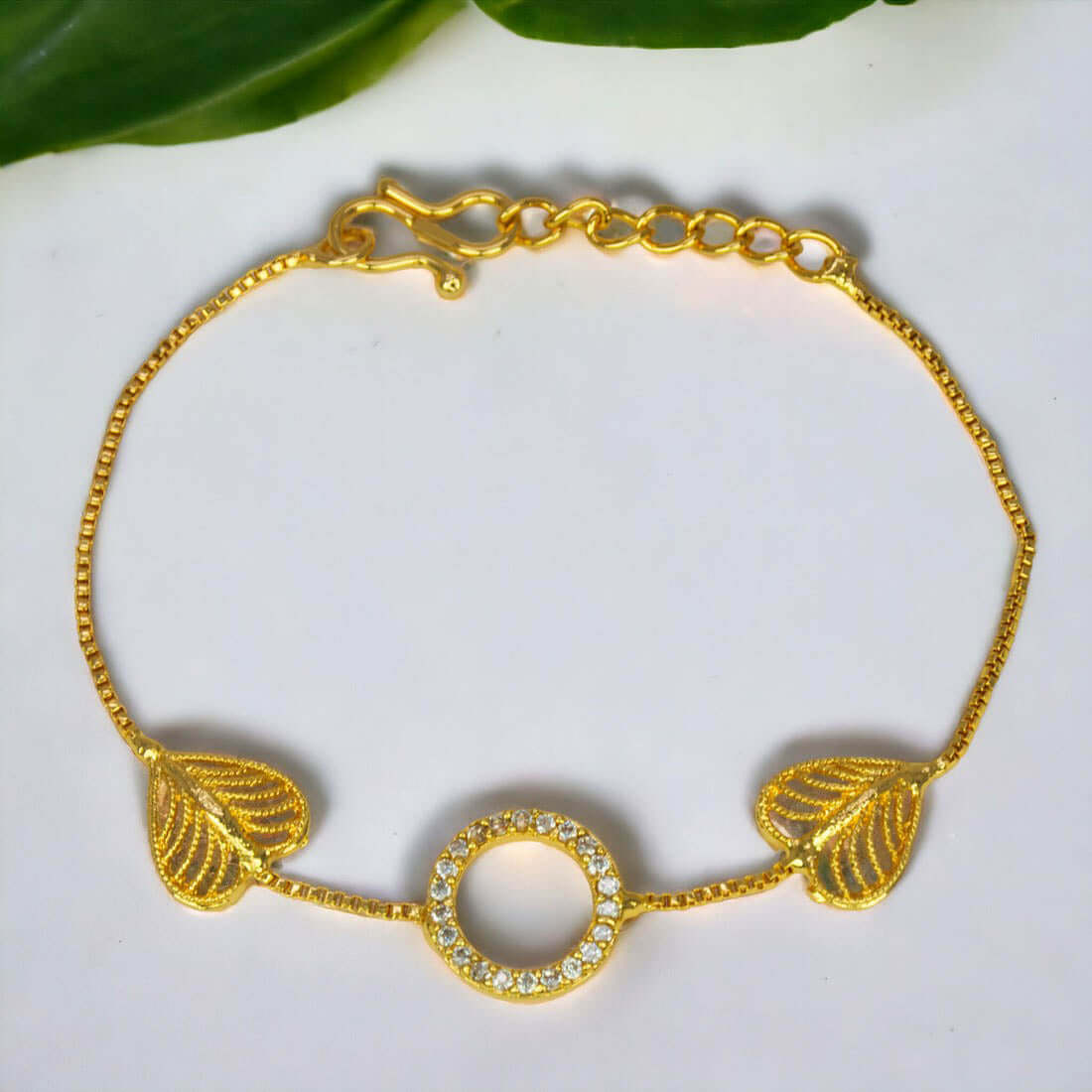 CZ Stone Heart Love Bracelet