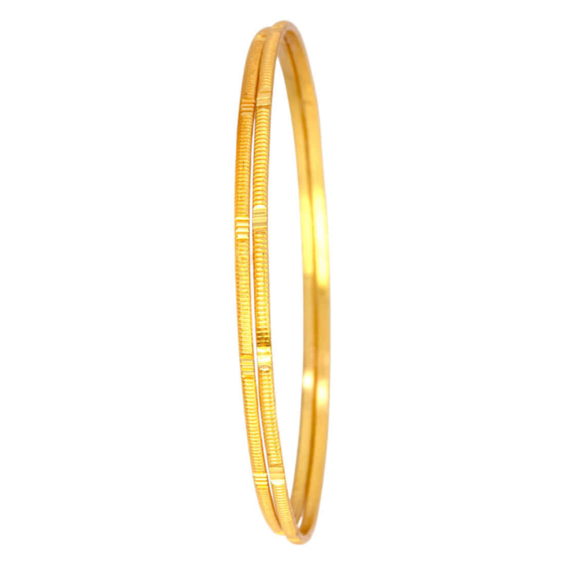 Gold Plated Classic Thin Bangles
