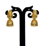 Small Gold Plated Leaf Studs Umbrella Jumkas